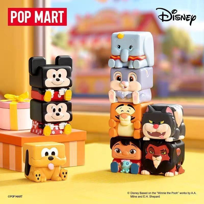 P POPMART POPMART Disney Classic POP CUBE2 Series รูปกล่องปริศนาของเล่นของขวัญ L260407