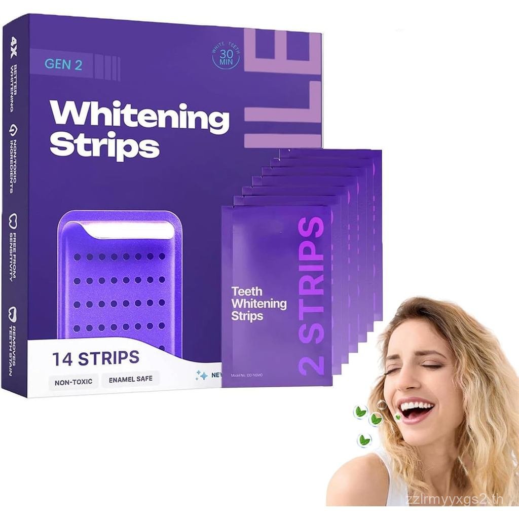 Whitening Strips, Purple Teeth Whitening Strips, Teeth Whitening Strips, Gentle Daily for Surface St