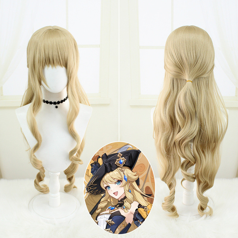 วิกผมยาวสไตล์.cosplay Fengdan God Navia แบบดั้งเดิม สำหรับคอสมัง พร้อมบริการขายส่ง