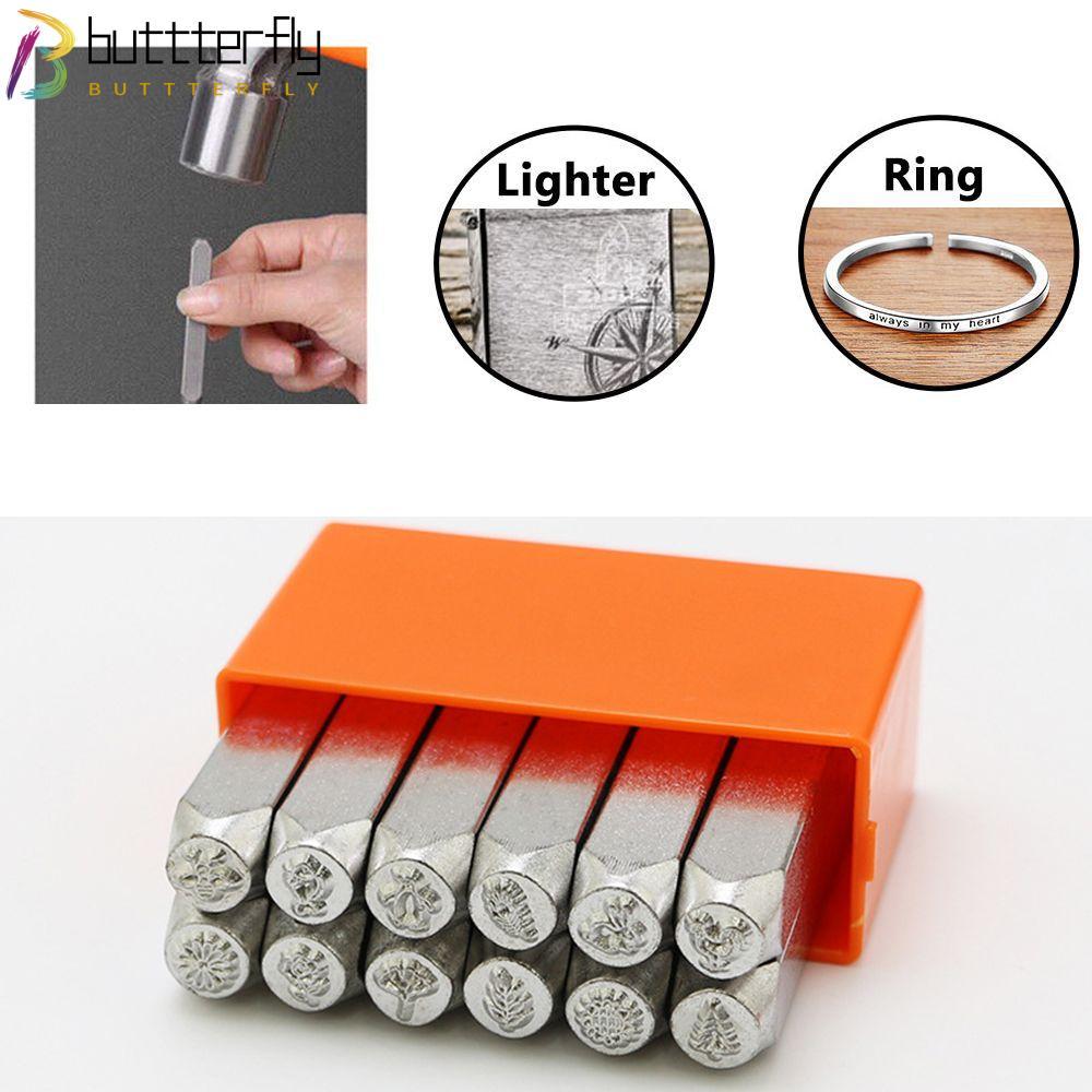 BUTTTERFLY Hole Punch หนังแกะสลักเครื่องมือแสตมป์เครื่องประดับ DIY Craft โลหะแสตมป์ Punches