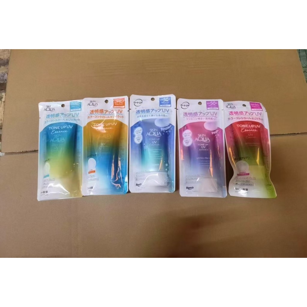 Rohto ครีมกันแดดผิว Aqua Skin Aqua Rainbow ครีมกันแดด UV Isolation Facial Makeup Primer Moisturizing