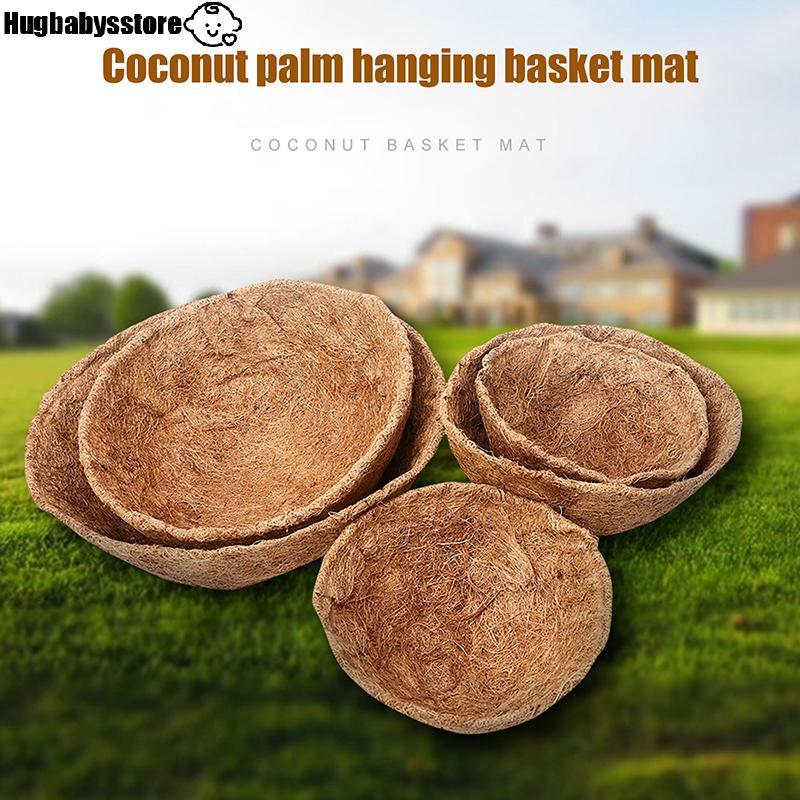 [Hugbabys-t] แผ่นใยมะพร้าวธรรมชาติ Thi Coconut Liners สําหรับสวนชาวไร่รอบแขวนตะกร้าปลูก Liners เปลี่