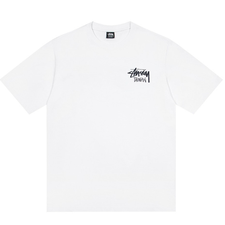 Retro Graffiti Letter พิมพ์เสื้อยืดแขนสั้นผู้ชายผู้หญิงสไตล์เดียวกันหลวมสบายๆทั้งหมด @