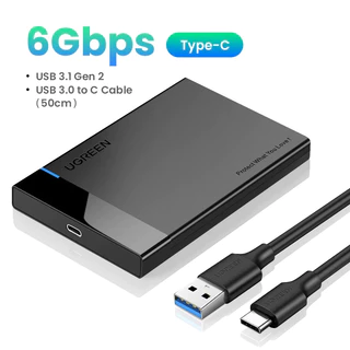 UGREEN เคสฮาร์ดดิสก์ 2.5 กล่องใส่ฮาร์ดไดรฟ์ SATA เป็น USB 3.0 สําหรับ SSD Disk HDD Case