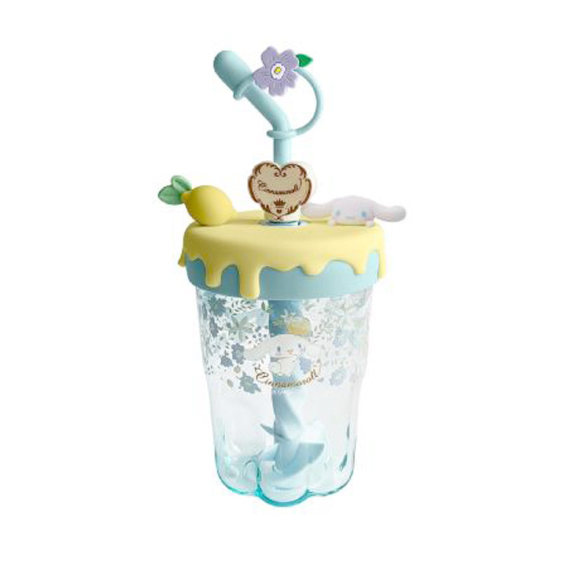 MINISO MINISO MINISO Sanrio กวนถ้วยฟางน่ารักการ์ตูน Melody Cinnamon Dog Kuromi ถ้วยน้ํา