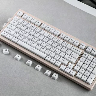 MAIMOOO คริสตัลพุดดิ้ง ไทย Keycap 132 คีย์คํา SA Profile PC PBT Pink Jelly Thai Keycaps Ajazz AK820 Aula F99 F75 สีขาว Double-shot Keycap