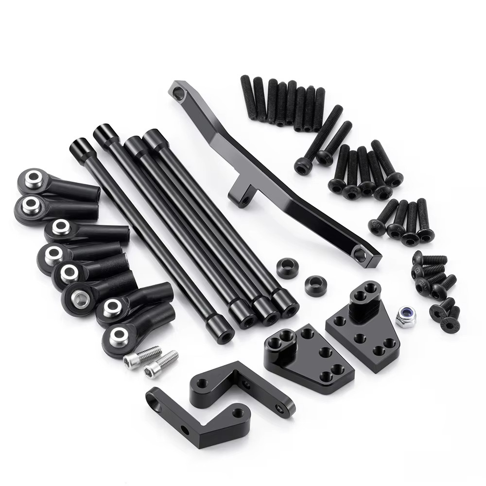 โลหะด้านหลังเพลา 4 Link Pull Rod ชุดสําหรับ RC4WD TF2 1/10 RC Crawler อะไหล่อัพเกรด