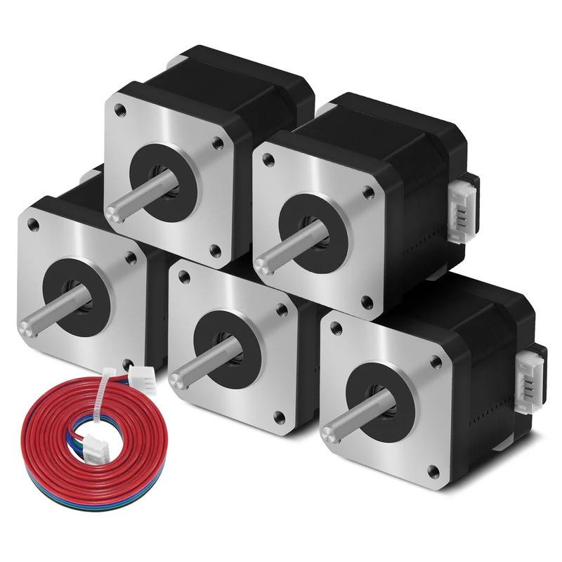 Singasong 5 ชิ้น Nema17 Stepper มอเตอร์ 17HS4401S 1.5A Nema 17 42BYGH 17HS4401 4 ตะกั่วสําหรับ 3D เค