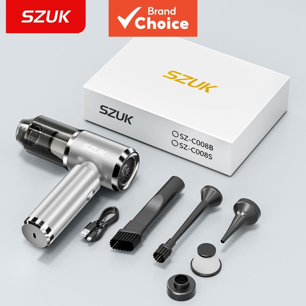 เครื่องดูดฝุ่นรถยนต์ขนาดเล็ก SZUK, เครื่องเป่าฝุ่นไร้สายทรงพลัง, เครื่องดูดฝุ่นแบบพกพาสําหรับทําความสะอาดบ้าน