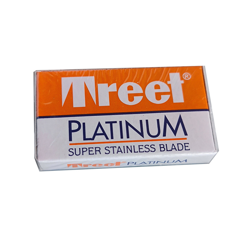 Dicha Mens Double-Blade Safety Razor Blade Platinum TREET Razor Blade 10 ชิ้นแพ็ค