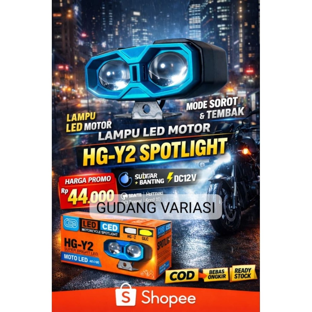 ใหม่รถจักรยานยนต์ LED SPOTLIGHT 8 EYES 4 EYES 2 EYES AC/DC SPOTLIGHT โหมด