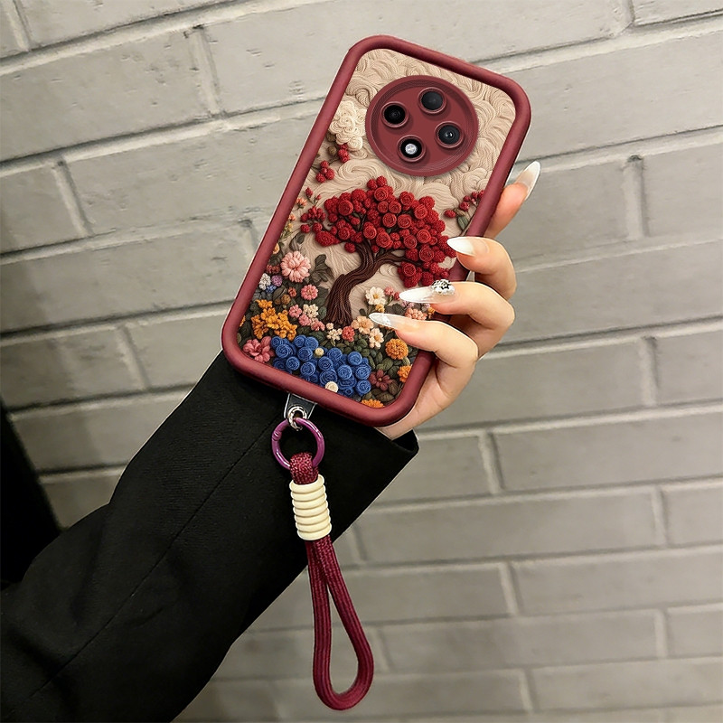 เคสสําหรับRedmi note 15 Pro 15C 15a A5 a7 Pro POCO C85X M8 PRO c71 5Gเคสโทรศัพท์Softcaseซิลิโคนกันกระแทกความงามใหม่น่ารักพร้อมเชือกเส้นเล็กสําหรับสาวJDTHS01