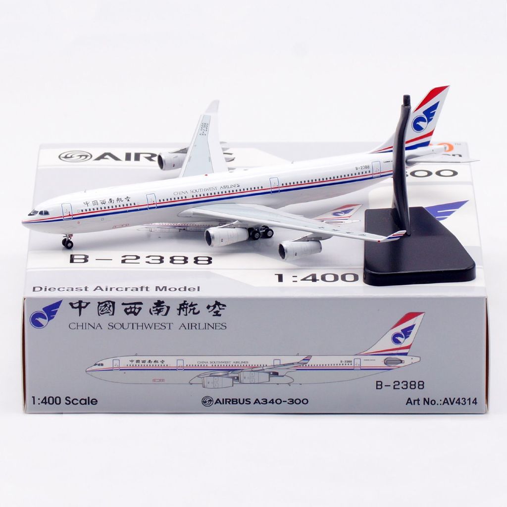 AV 1: 400 Southwest Airlines A340-300 เครื่องบินรุ่น B-2388 B-2389 B-2390