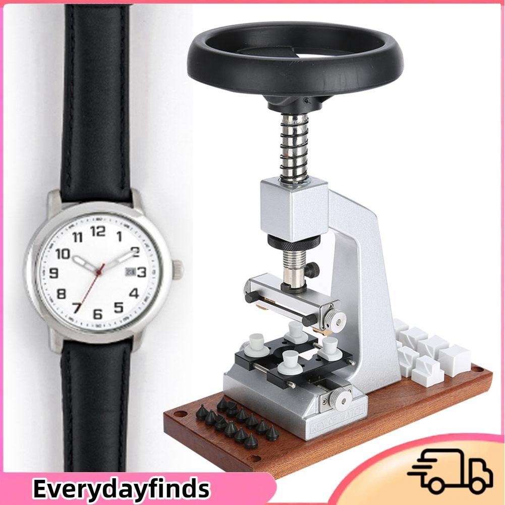 Everydayfinds Everydayfinds ZJchao Watch Back Remover เครื่องมือ 5700 กดเคสเปิดสกรู Oyster Bench พร้อมฐานโลหะสำหรับ Closer ทำซ่อมปิด Snap Off