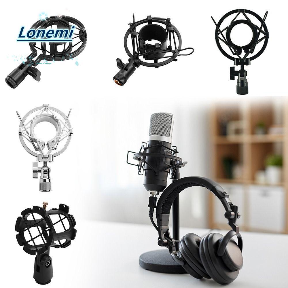 LONEMI ขาตั้งไมโครโฟน Shock Mount, Professional Universal ไมโครโฟน Shock Holder, อุปกรณ์เสริม Shock-