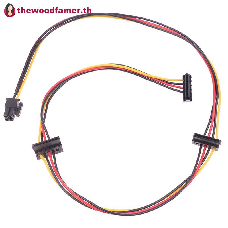 Well 4Pin ถึง 2-Port SATA HDD SSD สายไฟสําหรับ 6000 6200 6300 8000 8100 8200 ATX PSU TH