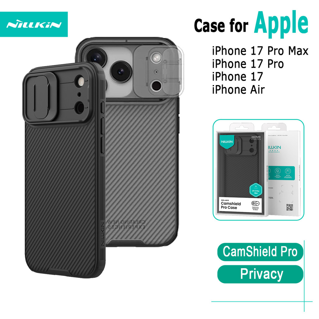 สําหรับ Apple iPhone 17 Pro Max เคสโทรศัพท์ Nillkin CamShield Pro กล้อง Slider กันกระแทกปกป้องความเป็นส่วนตัวปกหลังสําหรับ iPhone 17 iPhone Air