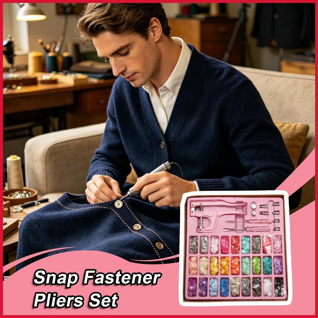 ปุ่ม Fasteners Kit Multi-Size Guide Groove อุปกรณ์เสริม Crafting ปุ่มมือกดสําหรับเสื้อผ้า Bibs Rain 