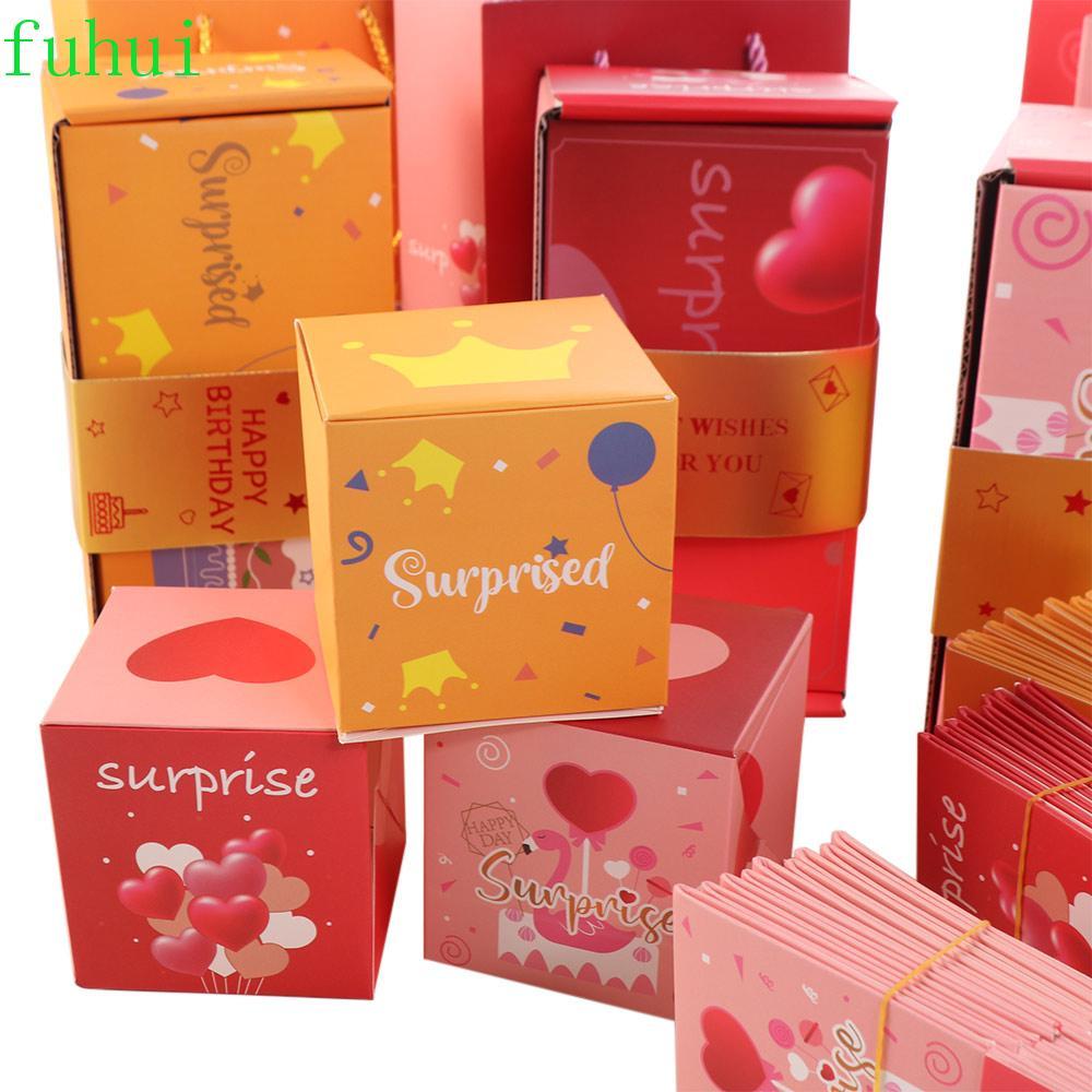 FUHUI Surprise Bounce Box, Paper Fun Cash Explosion Gift Box, New Gift Box Luxury Pop Up Surprise Mo