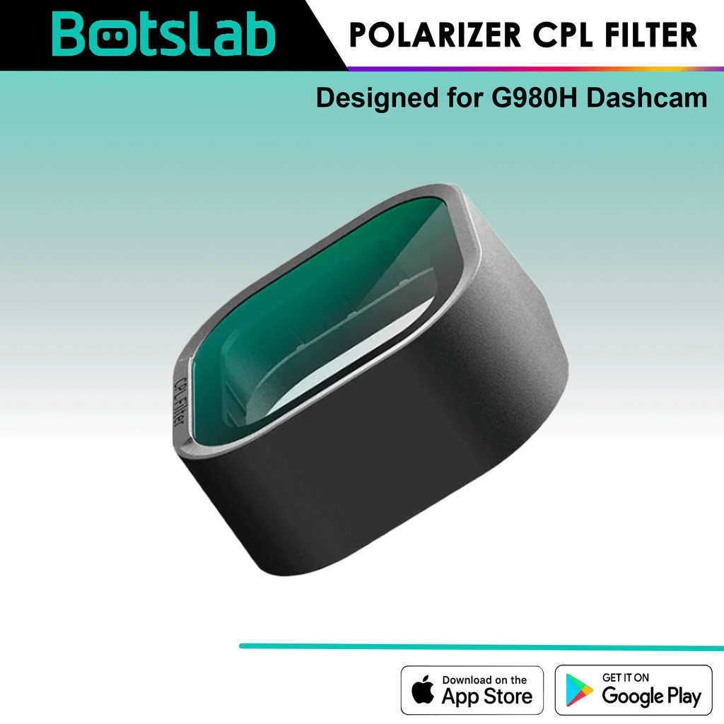 Botslab CPL Polarizer Filter G980H / G980H Pro Dashcam Polarisation 99.8% Scratch & DustProof Lens P