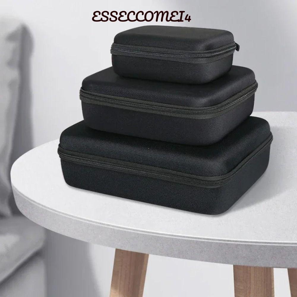 ESSECCOMEI4 ที่เก็บของป้องกัน, กล่องเก็บ EVA กันกระแทกแบบซิป, อุปกรณ์เสริมกระเป๋าขนาดเล็กแบบพกพา