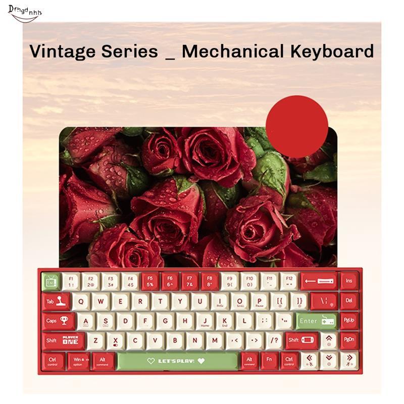AK680 คีย์บอร์ดเกมคีย์บอร์ด ABS Keycap 68 คีย์คีย์บอร์ดแบบมีสาย Hot Swap สําหรับแล็ปท็อปพีซี