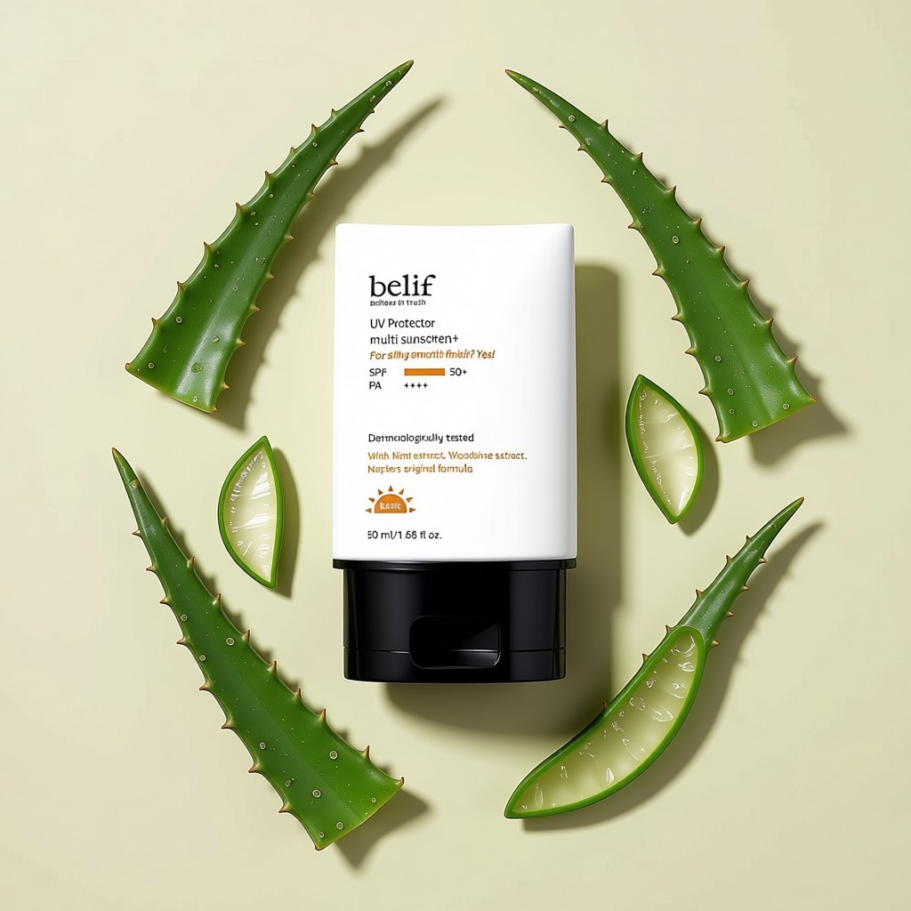 [Belif] UV protector multi Sunscreen+ 50ml / ครีมกันแดดเกาหลี / การป้องกันสเปกตรัมกว้าง / ของแท้ 100
