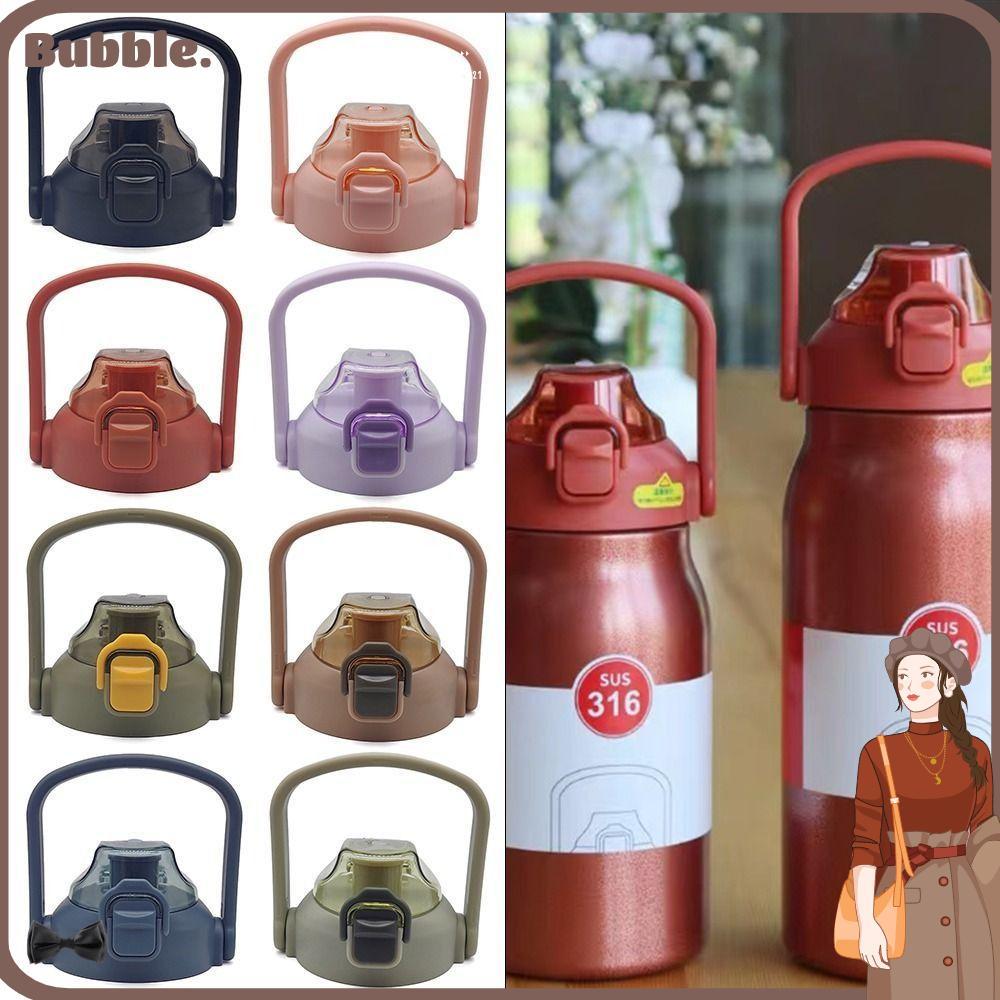 Bubble ฝาถ้วยพลาสติก ABS กันกระเซ็นกันหก สำหรับ Clie 800/1000/1300ml พร้อมด้ามจับหลอดสากล