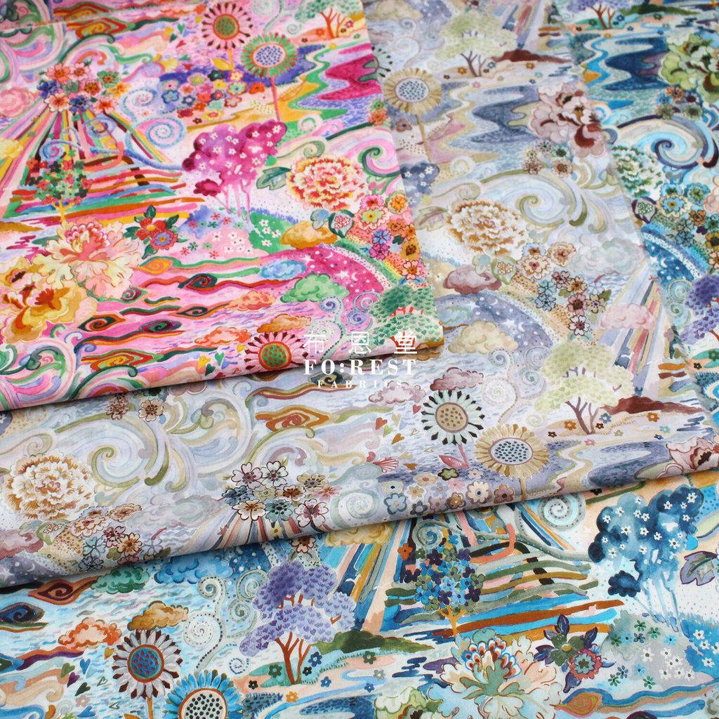 Tana สนามหญ้า Long Fiber Cotton ผ้า Elysia Meadow Elysia LIBERTY UK 100 ชิ้น Limited