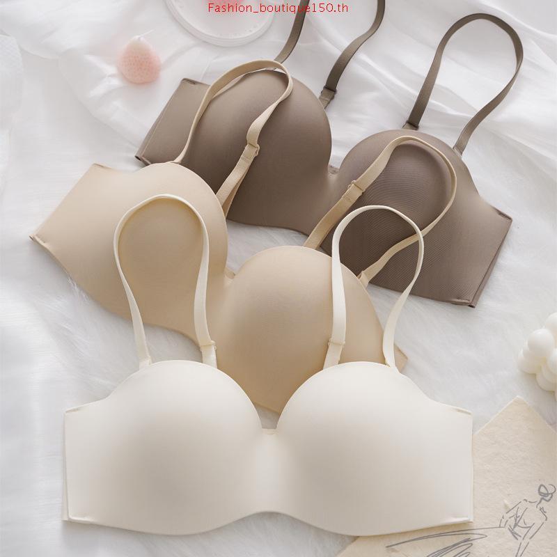 Sabina Soft Doomm Level 3 เสื้อชั้นใน เกาะอก  ไร้โครง รหัส SBH9500C3 - สีเนื้อเข้ม