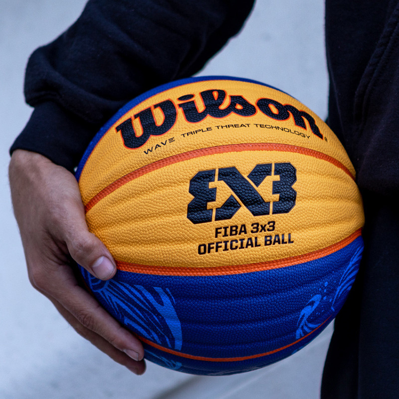 [ดําเนินการเอง] WILSON WILSON 3x3 บาสเก็ตบอล PU ในร่ม FIBA Game Ball No. โตเกียวกลางแจ้ง 6 ลูก