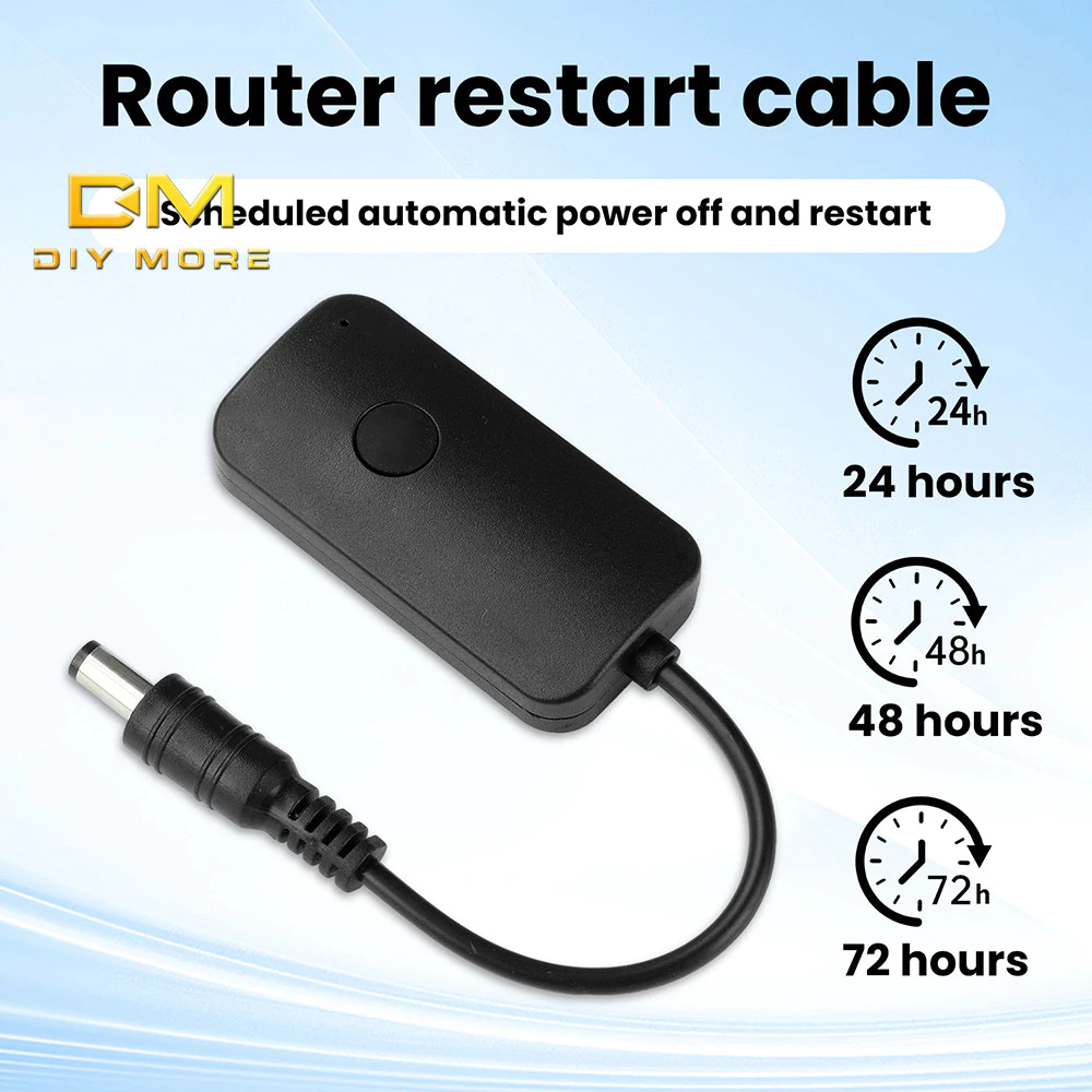 DIYMORE DC 9-12V เราเตอร์อัจฉริยะอัตโนมัติ Restart Line Timed 24/48/72 ชั่วโมงพร้อมการปรับสามระดับควบคุมสวิตช์บ้านปิดอัตโนมัติ