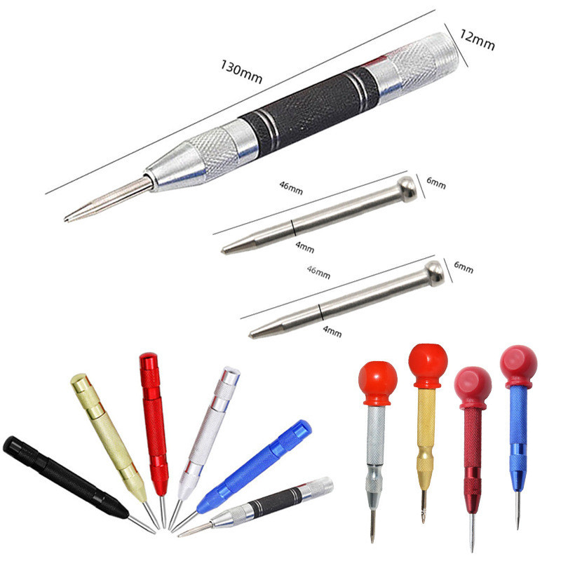 WM Center Punch Locator ความแข็งสูง Punch Glass Strike เข็มหน้าต่าง Breaker Punch Center Punch