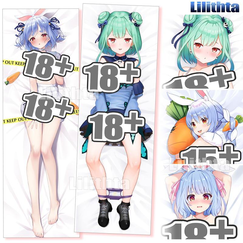 Dakimakura ปลอกหมอน Hololive Usada และ Rushia Vtuber Body-pillow Cover Custom Made