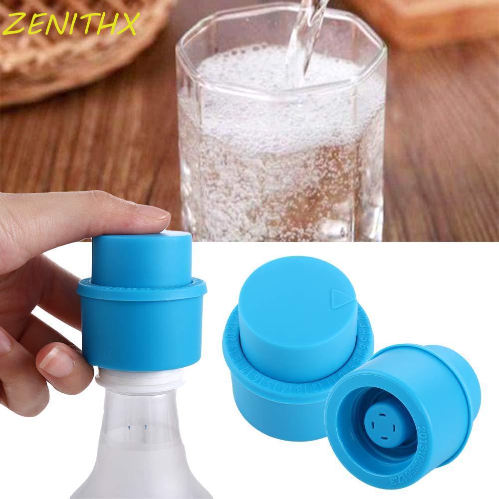 ZENITHX Stopper Inflatable Push Type Cola Fizzy Drink Fresh Keeping Bottle Pump Caps Saver Lid
