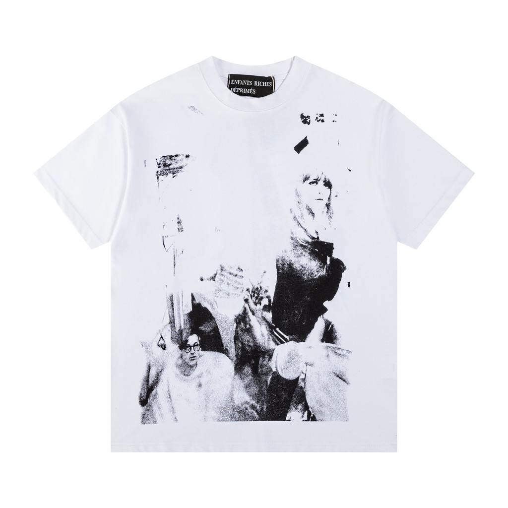 ERD Melanchon Fu รุ่นที่สองหลวมสบายๆ Heavy Craft Guitarist พิมพ์รอบคอแขนสั้นเสื้อยืด