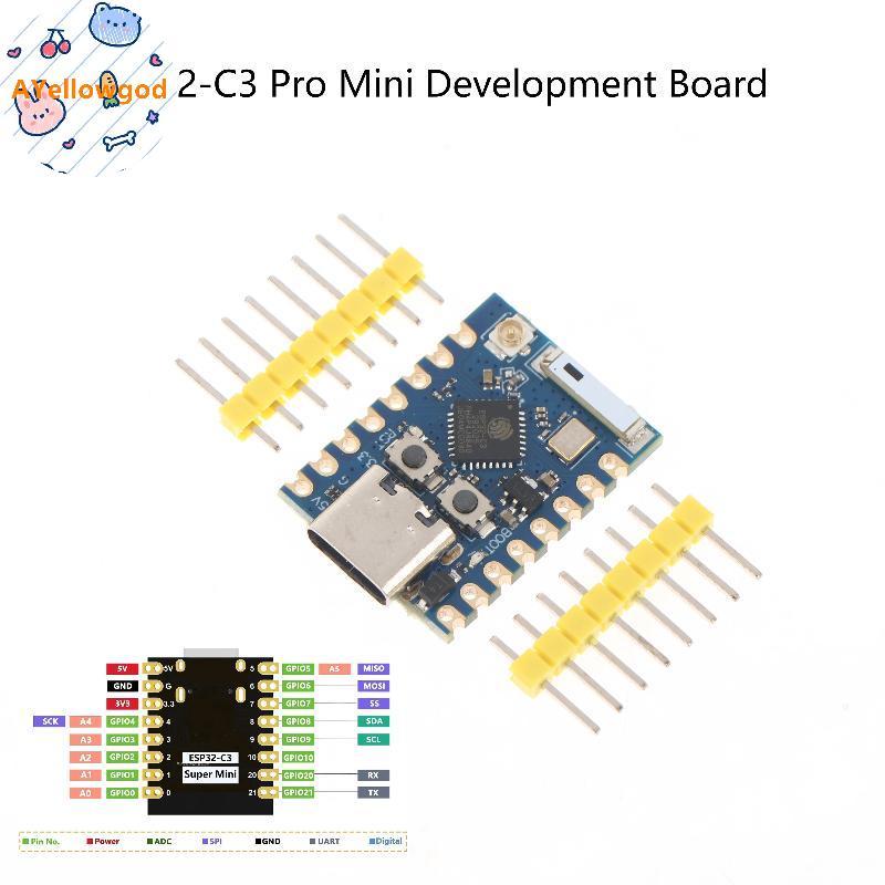 AYellowgod ESP32-C3 Pro Mini Development Board WiFi โมดูล ESP 32 Development Board ESP32C3FN4 ชิป On