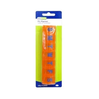 Ezy Dose ตลับใส่ยา 7ช่อง Pill Planner Weekly ทรงยาว กลม และ 1วัน AM/PM UV (คละสี)
