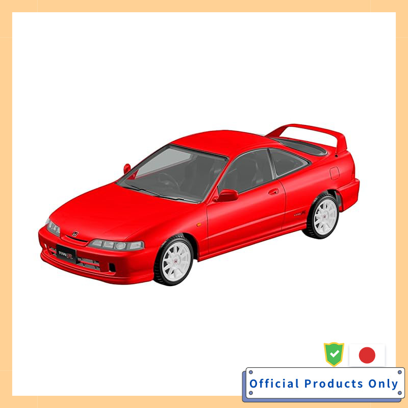 AOSHIMA Rakupla Snap Kit No.22-MR Honda DC2 Integra Type R Milano Red 1/32 Scale Pre-painted Plastic