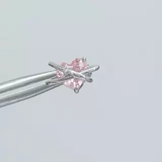 Jinjoo จิวต่างหูหัวใจ รุ่น Nebula Heart Studs ก้านหนา 0.8 mm. สแตนเลส316