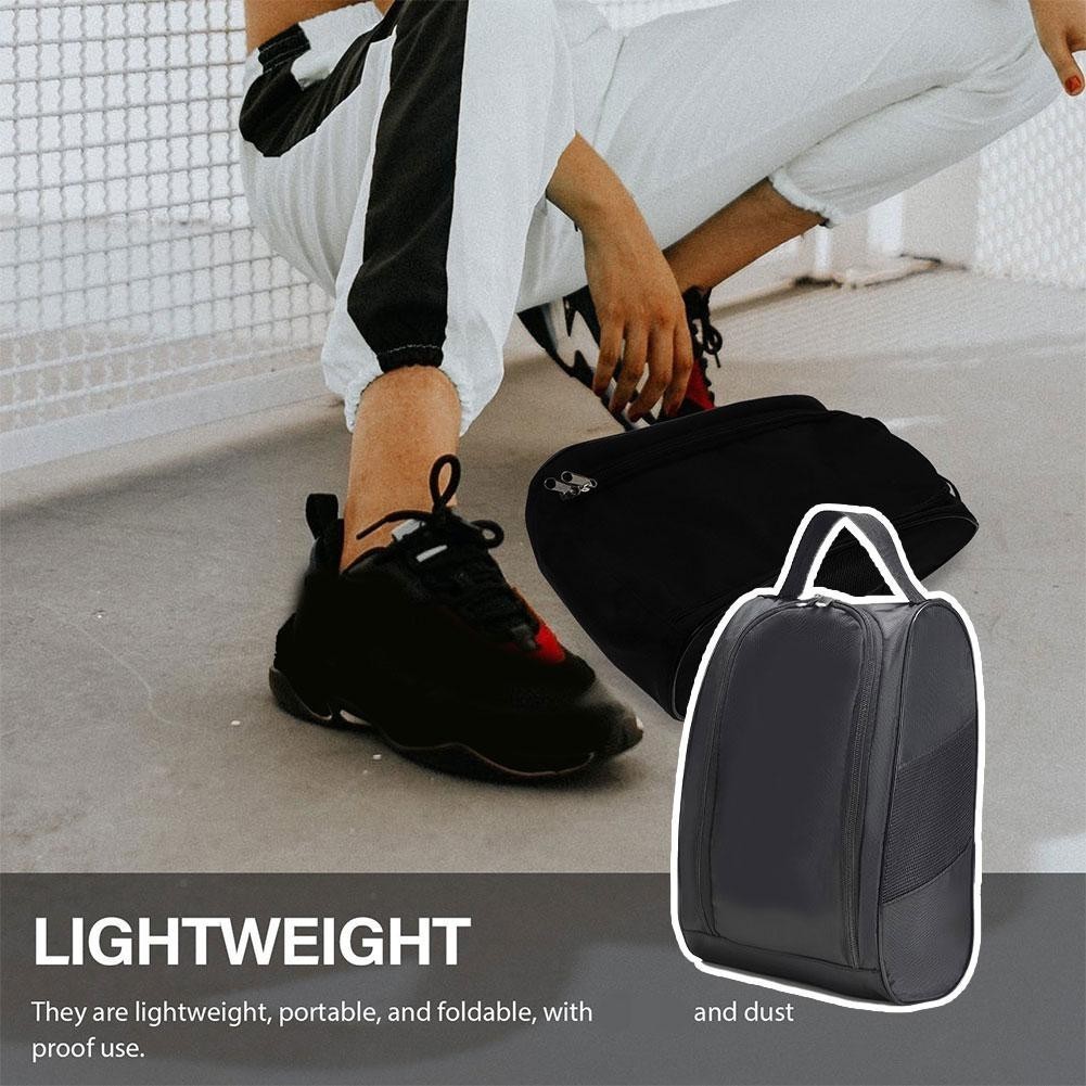 Sports Elite Basketball Volleyball Portable Storage กระเป๋าใส่รองเท้ากันฝุ่นพร้อมที่จับ L9k6