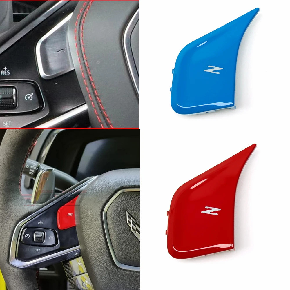 Replace Car Steering Wheel Button Control Z Button Cover Trim For Corvette C8 Stingray Z06 Coupe Z07