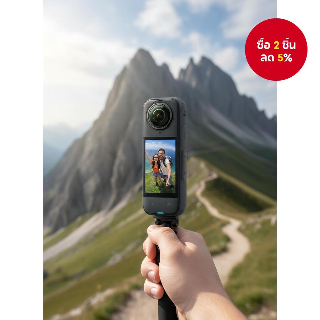 ฟิล์มกันรอยหน้าจอที่ใช้งานได้กับ Insta360 X4 และ Insta360 X5