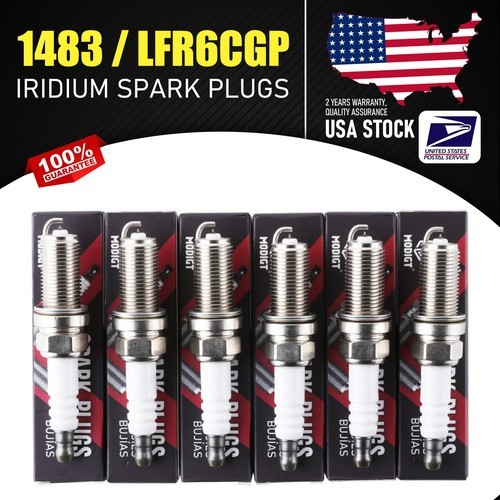 6Pcs Fit NGK LFR6CGP / 1483 OEM Iridium Spark Plugs Fit For Toyota Lexus Suzuki