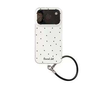เคสโทรศัพท์ เหมาะสําหรับ iPhone 7 8 X XS XR XSMAX 11 12 13 14 15 16 17 Pro max Plus Air Star Zhao Silu สไตล์เดียวกัน Polka Dot ดอกไม้สีดําวงเล็บโซ่กันกระแทกกันกระแทกป้องกันกรณี เคสแบบรวมทุกอย่าง J9BC