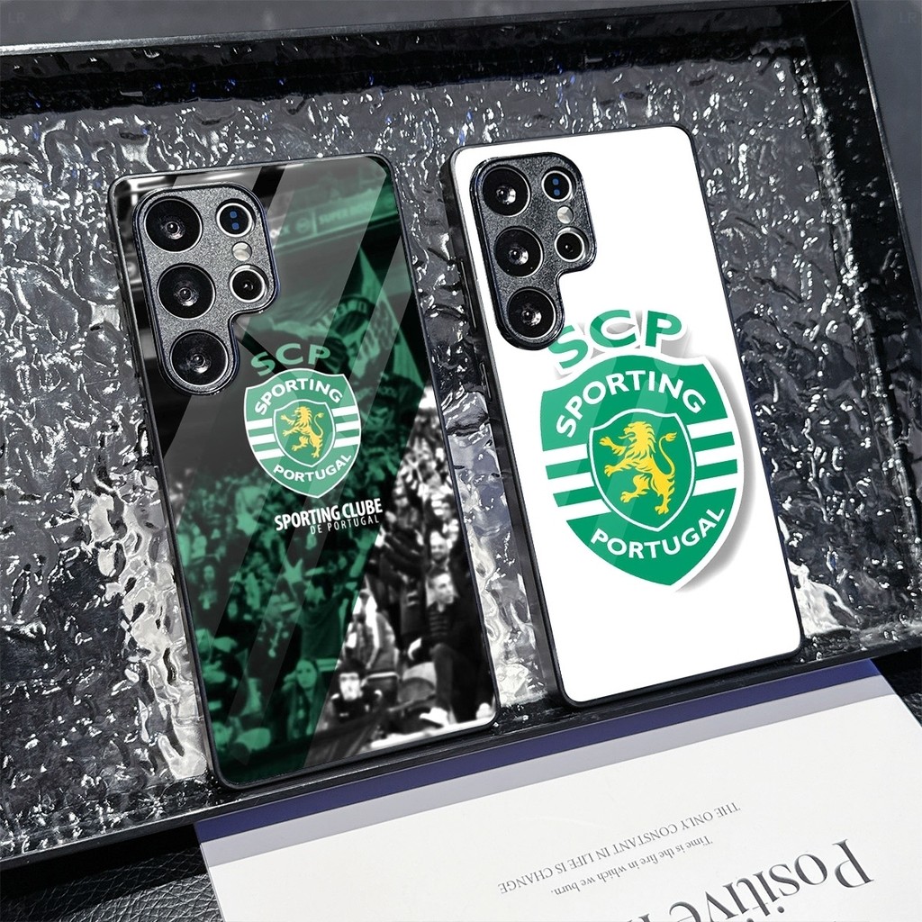Sporting CP 03 แก้วเคสโทรศัพท์สําหรับ Samsung Galaxy S22 S23 S24 S25 Ultra Plus S24FE S25FE M15 M16 