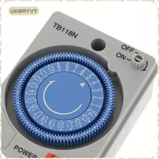 [ukwryvt] 24 ชั่วโมง Mechanical Chronometry Time Switch Timer พร้อมฝาครอบ 110-240V