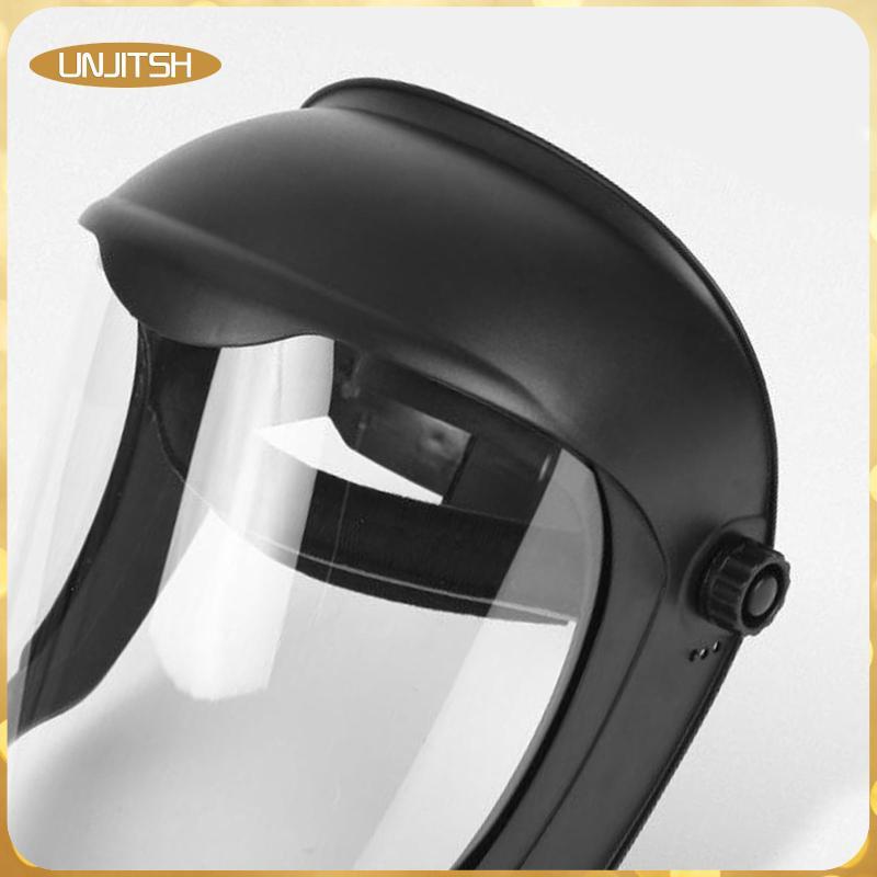 [unjitsh] หน้ากากหมวกกันน็อค W/Clear Visor Anti FOG ฝาครอบป้องกันการบดเพื่อความปลอดภัย, ป้องกันการหล