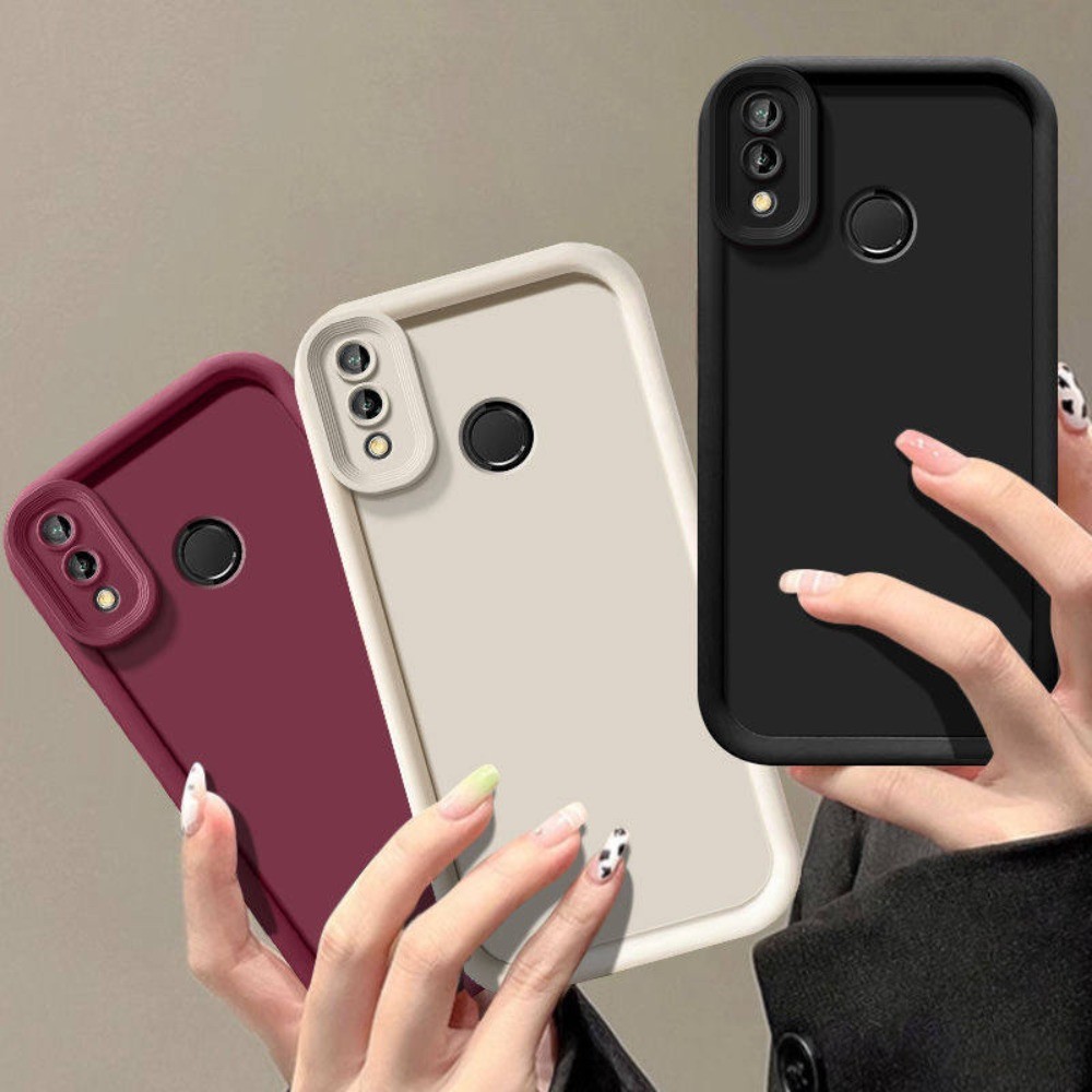 สําหรับRedmiหมายเหตุ7เคสโทรศัพท์Redmiหมายเหตุ7 ProกรณีRedmiหมายเหตุ7SกันกระแทกสีทึบซิลิโคนปลอกM1901F