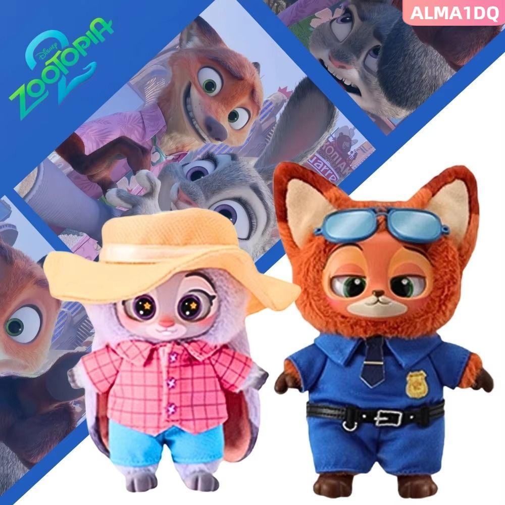 ALMA1DQ Zootropolis Box, Bellwether Judy Nick Plush Toy, กล่องน่ารักไวนิลอะนิเมะตัวเลขสะสมของขวัญอิน